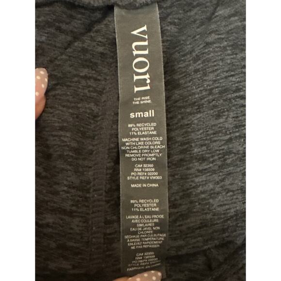 Vuori Women's Black Drawstring High Rise Tapered Athletic Jogger Sweat Pants S - Picture 4 of 4